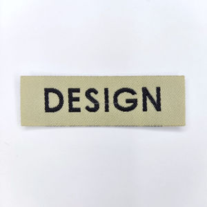 Étiquettes tissées personnalisées OEM 2026 avec découpe laser en rouleau pour vêtements et sacs - Product Image 1