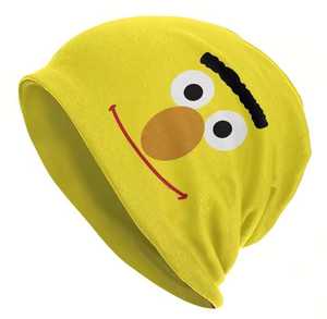 <b>Yellow</b> <b>Beanie</b> Hat 100% Polyester Unisex Adult Winter Headwear Breathable & Waterproof Adjustable Jacquard Casual Style - Product Image 1