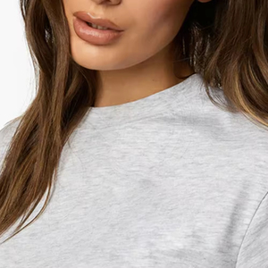 Unisex Customized Logo Eco-Friendly High Quality Polyester/Cotton Breathable Casual Short Sleeve <b>Crop</b> <b>Top</b> T-Shirt Hot Summer - Product Image 6