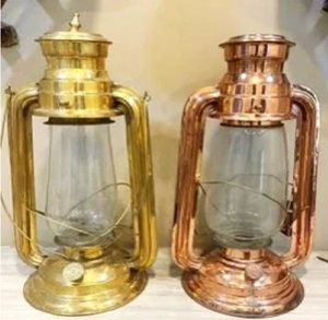 Premium decorative brass tabletop <b>stove</b> oil lantern with lit glass globe cover, available at wholesale prices. - Product Image 5