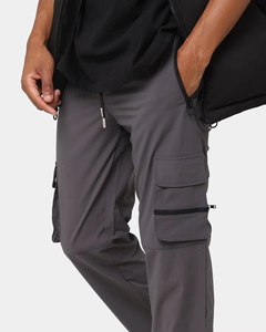 Pantalones Cargo de Talla Grande con Cintura Elástica y Múltiples Bolsillos, Transpirables, para Verano, Casuales, para Exteriores, Estilo Urbano, para Hombre, USA - Product Image 2