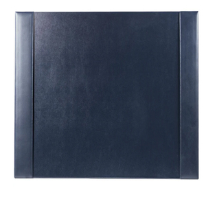 Navy Blue Bonded Leather <b>Desk</b> Blotter for Writing Executive <b>Desk</b> Surface <b>Protector</b> Minimalist Leather <b>Desk</b> Pad - Product Image 2