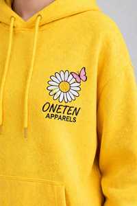 ชุดวอร์มถักนิตติ้งสีฟ้าอ่อนสำหรับผู้หญิง แบรนด์ Oneten เสื้อคอกลมแขนยาว กางเกงขายาวทรงหลวม ดีไซน์ 2 in 1 ปิดซิป ทรงหลวม - Product Image 5