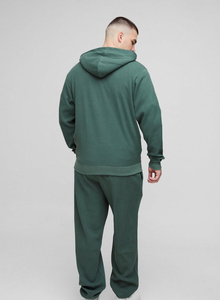 Men’s Slim Fit Tracksuit <b>Set</b> Custom Logo <b>Jogger</b> Sportswear Gym Wear Oversized Stacked Acid wash OEM Supplier Autumn - Product Image 2