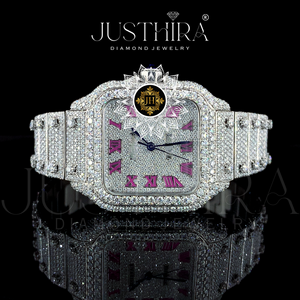 Luxury Iced Square Mens Quartz <b>Watch</b> Stainless Steel Hip Hop Fashion Analog <b>Diamond</b> Bust Wholesale Factory Lowest Price - Product Image 5
