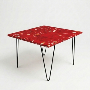 Table basse de salle à manger en plastique recyclé 4GoodThings, moderne, minimaliste, imperméable, durable, empilable, écologique, durable - Product Image 2