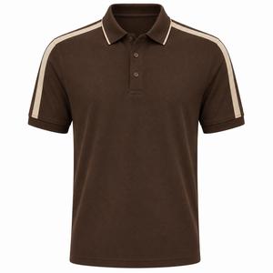 Camisa de Manga Corta para Hombre, Diseño Sólido Personalizado, Tejido de Punto de Poliéster/Algodón, Transpirable, de Secado Rápido, Ropa Casual de Golf Premium - Product Image 4
