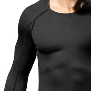 Chemises de compression tricotées de haute qualité avec tissu respirant, écologiques et légères pour les séances d'entraînement, de course et de sport - Product Image 4