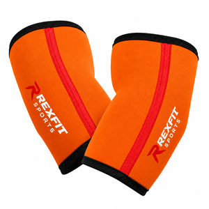 Mangas de compresión para codos de levantamiento de pesas al por mayor para entrenamiento de fuerza en el gimnasio, con marca personalizada, proveedor directo de fábrica - Product Image 1