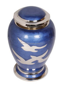 Urnas de Cremación de Latón Personalizadas al por Mayor, Tamaño 10 Pulgadas, Multicolores, Estilo Americano, Más Vendidas en India, para Cenizas Humanas, Conmemorativas - Product Image 2