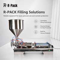 Machine de remplissage de pâte électro-pneumatique à double tête 110V 500-5000ml 2-50BPM 304SS pour crème, lotion, shampoing, après-shampoing DG-5000D