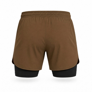 Shorts de sport personnalisés OEM de haute qualité pour hommes, pantalon double couche respirant à séchage rapide, shorts de course et de fitness - Product Image 1