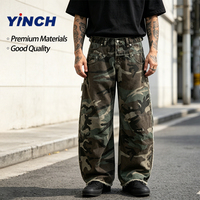 Pantalon cargo ample de haute qualité pour homme, style hip-hop streetwear, avec logo personnalisé, pour activités de plein air