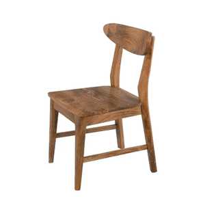 Silla Moderna de Madera con Acabado en Nogal Oscuro, Respaldo Curvo, Silla de Comedor Minimalista, Diseño Ergonómico para Hogar, Oficina, Sala de Estar - Product Image 6