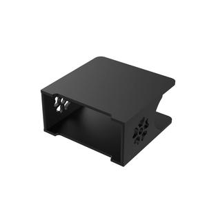 Estante de pared de diseño exclusivo para decodificador/router Wi-Fi/unidad de entretenimiento para TV, madera de ingeniería, negro - Product Image 2