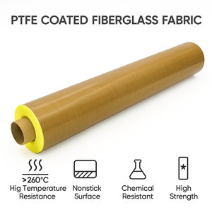 Nhiệt độ cao PTFE sợi thủy tinh băng dính tự dính không dính chịu nhiệt tráng vải tấm cách nhiệt - Product Image 4