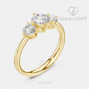 Bague de mariage en or blanc 14 carats avec diamant de laboratoire certifié IGI, taille ronde 0,67 carat, bijoux fins - Product Image 4