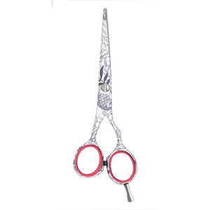 Ciseaux de coiffure pour droitiers au design unique, revêtement papier, lame tranchante en acier J2, Tijeras pour professionnels - Product Image 1