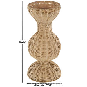 Jardinière en rotin durable – Vase décoratif artisanal pour l'intérieur et l'extérieur - Product Image 2
