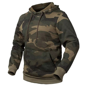 Sudadera con Capucha Personalizada, Corte Holgado, 100% Algodón, Impresión DTG, Tejido Grueso, Camuflaje para Caza, Sudadera con Capucha de Camuflaje para Hombre - Product Image 1