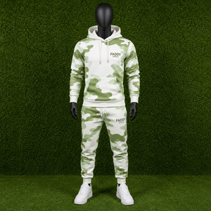 Conjunto Deportivo de Camuflaje para Hombre, Dos Piezas, Sudadera con Capucha de Felpa, Pantalones Jogger, Corte Ajustado, para Gimnasio y Deportes - Product Image 2