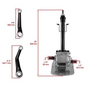 ZANGO 1673663M91 Steering Box Assembly with <b>U</b> <b>Clamp</b> for Massey Ferguson Tractor Heavy Duty Gear Replacement - Product Image 5