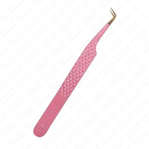 Pince à épiler pour extensions de cils en acier inoxydable, outil de précision durable pour cils, logo et couleur personnalisés, outil cosmétique professionnel - Product Image 4