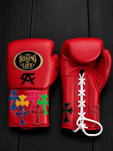 Gants de boxe MMA professionnels OEM en gros, cuir véritable, couleur et logo personnalisés, unisexe - Product Image 4