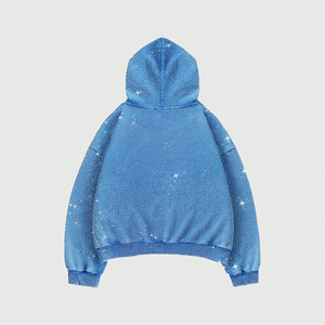 Sweat-shirts personnalisés pour hommes avec strass, cousus sur mesure, vêtements décontractés, anti-rides, respirants et confortables. - Product Image 2