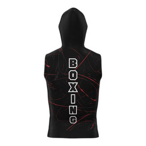 Sudadera con Capucha sin Mangas para Boxeo, Tejido Suave y Duradero, Diseñada para Amantes del Boxeo y Entusiastas del Fitness, Ideal para Calentamiento - Product Image 4