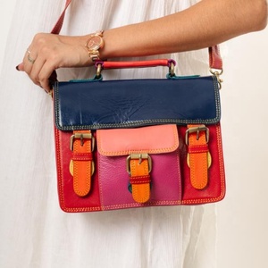 Bolso Bandolera de Cuero Genuino para Mujer, Antirrobo, Resistente al Agua, Diseño Vintage, Correa Única, Portátil, para Primavera/Invierno - Product Image 1