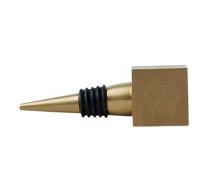 Bouchon de bouteille de vin en or, forme unique, durable, sur mesure, décoration de mariage, bouchon de bouteille de vin - Product Image 3