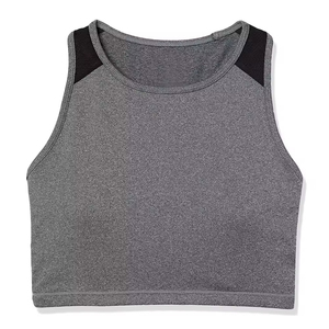 เสื้อชั้นในกีฬาสำหรับผู้หญิงแบบ Racerback ทรงครอปท็อป เสื้อผ้าออกกำลังกาย ชุดออกกำลังกาย เสื้อชั้นในสำหรับฟิตเนส เสื้อผ้ากีฬา เสื้อชั้นในสำหรับฝึกซ้อมกีฬาสำหรับผู้หญิง - Product Image 4