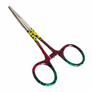 Pinzas de pesca de acero inoxidable con estampado de trucha marrón para quitar anzuelos - Product Image 4