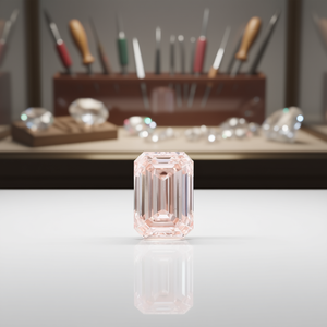 Émeraude certifiée IGI 7.03 VS2, diamant cultivé, fraîchement taillé et prêt pour votre projet créatif - Product Image 3
