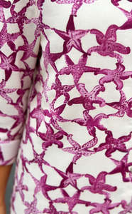 เดรสเชิ้ตผ้าซาตินพิมพ์ลายปลาดาว แขนยาว ติดกระดุม ทรงมิดิ สวมใส่สบาย ระบายอากาศได้ดี ซักได้ เหมาะสำหรับวันพักผ่อนริมชายหาด - Product Image 2