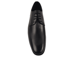 Chaussures habillées noires en peau de mouton à bout pointu pour hommes Dlords, style Oxford à enfiler, pour le bureau et la carrière, toutes saisons, couleur unie, semelle extérieure en TPR, EVA - Product Image 3
