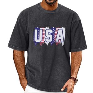 T-shirts vierges 100 % coton épais, blancs unis, personnalisables, pour hommes, coupe oversize, col rond, prix de gros - Product Image 3
