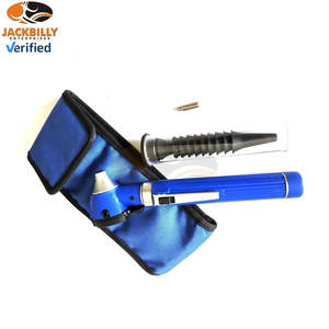 Otoscope portable à fibre optique de couleur bleue, en acier inoxydable, certifié CE Classe II, éclairage LED lumineux, léger - Product Image 5