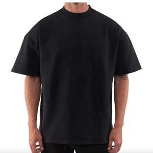 T-shirt Homme Col Rond Noir Coupe Droite Manches Courtes Imprimé Numérique Polyester/Coton Tricoté Décontracté Jersey Écologique - Product Image 1