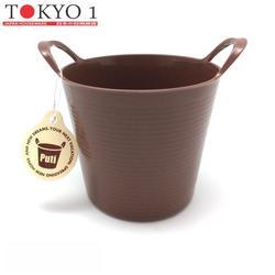 ตะกร้าเก็บของทรงกลมขนาดเล็กสีน้ำตาลช็อกโกตะกร้าขนาดเล็กอเนกประสงค์ - Product Image 1