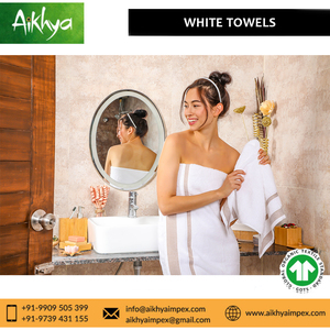 Toalla de Baño Blanca de Lujo de Alta Calidad con Textura Gruesa y Afelpada para Uso en Spa y Hostelería a Buen Precio - Product Image 4