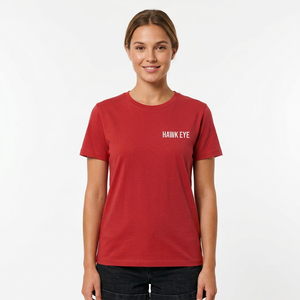Wholesale Women's High Quality 100% Cotton Red T-<b>Shirt</b> Short Sleeve Crew Neck Breathable with Customized Logo Front T-<b>Shirt</b> - Product Image 4