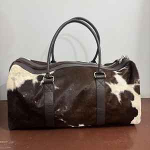 Sac de voyage en cuir véritable, style vintage, grande capacité, portable, respirant, avec fermeture éclair, pour usage quotidien - Product Image 4