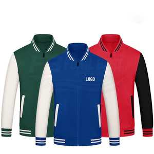 เสื้อแจ็คเก็ตวาร์ซิตี้ชาย สีเขียวขาว คอตั้ง ซิปหน้า สไตล์ลำลอง สำหรับฤดูหนาว ผลิตจากผ้าขนสัตว์/วิสโคส เป็นมิตรต่อสิ่งแวดล้อม ระบายอากาศได้ดี - Product Image 6