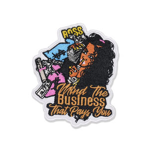 Custom <b>Clothing</b> <b>Accessories</b> Embroidery Patches For Sale Top Quality Made Fabric Felt Embroidery Patches In Solid Color - Product Image 4