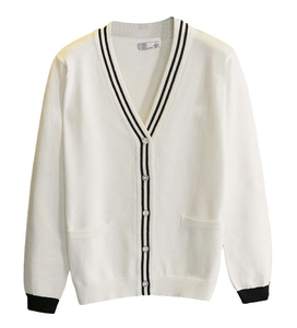 Cardigan brodé pour hommes, vêtements d'extérieur printemps/automne en tricot pour couples, haut décontracté et frais, pull épais, tendance, vente en gros à chaud - Product Image 1