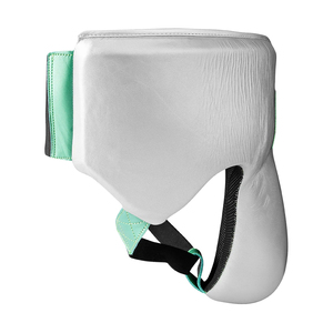 Protège-entrejambe entièrement personnalisable de haute qualité en cuir de vachette de première qualité, avec lacets et rembourrage épais à 4 couches, pour l'entraînement de boxe - Product Image 2