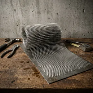 Lámina de Metal Expandido Galvanizado de Alta Resistencia y Calidad, Rollo de Malla con Orificios en Forma de Diamante para Cercas Industriales y Pantallas de Seguridad - Product Image 2