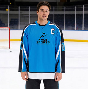 เสื้อฮอกกี้ KALE SPORTS OEM คุณภาพสูง ผลิตด้วยเทคนิค Sublimation ผ้าโพลีเอสเตอร์ 100% ระบายอากาศได้ดี แห้งเร็ว เป็นมิตรต่อสิ่งแวดล้อม - Product Image 2